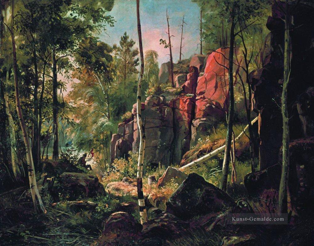 Blick auf Valaam Insel kukko 1860 1 klassische Landschaft Ivan Ivanovich Ölgemälde